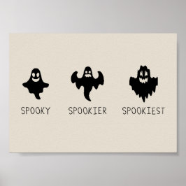 Póster Spooky Spookier Spookiest