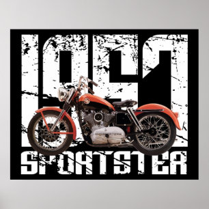 Póster Sportster 1957