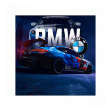 Sporty Illegal Street Racing Car Poster