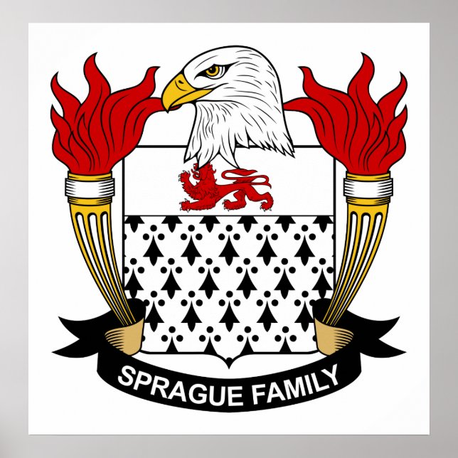 Póster Sprague Family Crest (Frente)