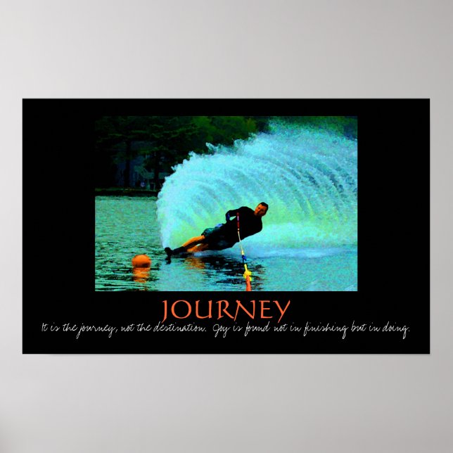 Póster spray de agua - es el viaje.... - Personalizado (Frente)