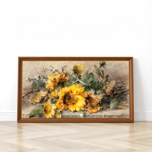 Póster Spray de girasoles sobre una piedra, M. Roosenboom (Subido por el creador)