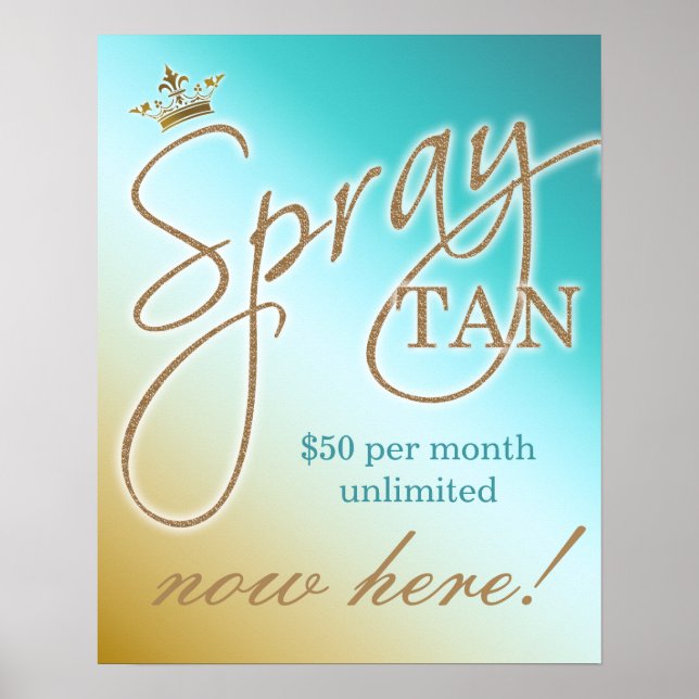 Póster Spray Tan Tanning SALE Poster (Frente)