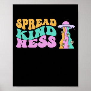 Póster Spread Kindness Pastel Ufo Pegatina Arcoiris