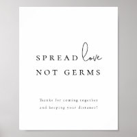Spread Love Not Germs Sanitizer Station Boda P
