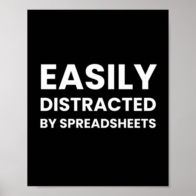 Póster Spreasheets Funny Accountability Dice (Frente)