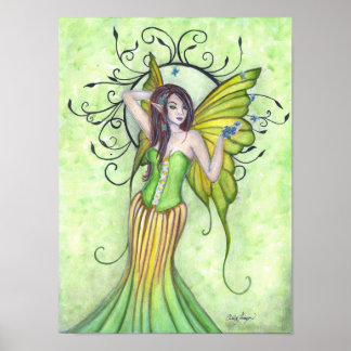 Póster Spring Arrival Fairy Art Print