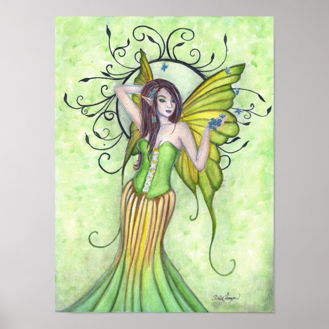 Póster Spring Arrival Fairy Art Print (Frente)