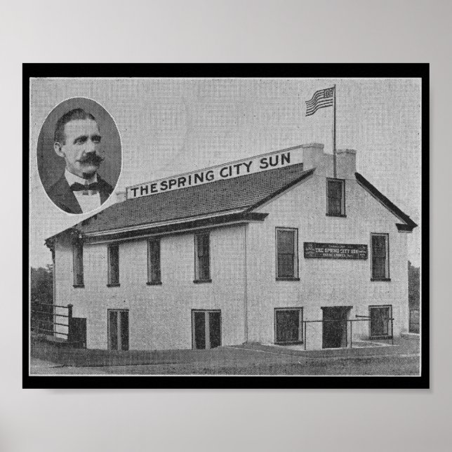 Póster Spring City Sun Pennsylvania (Frente)