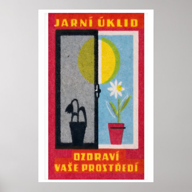 Póster Spring Clean Your House - Matchbox Print - Czech (Frente)