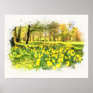 Póster Spring Daffodils