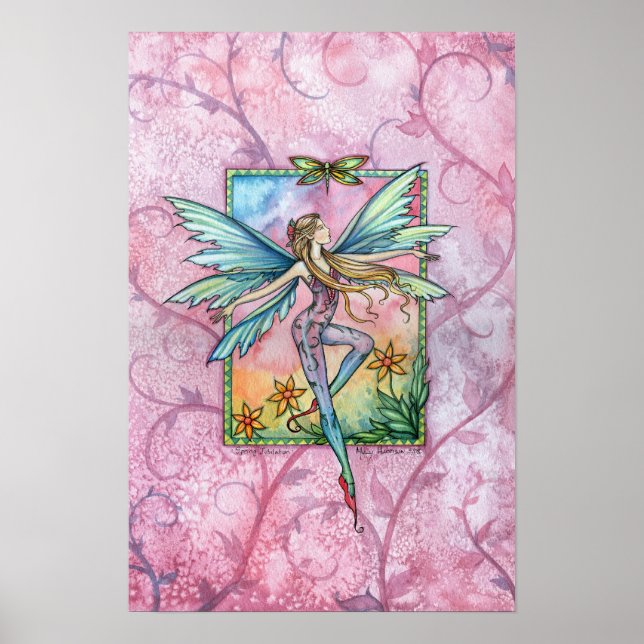 Póster Spring Fairy Poster Print by Molly Harrison (Frente)
