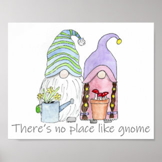 Póster Spring Garden Mama y Papa Gnomes