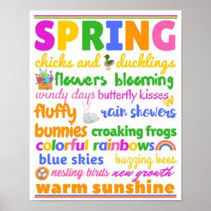 Póster Spring Nature Subway Art