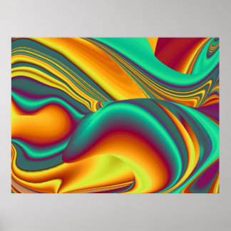 Póster Spring Summer Autumn Flowers Magic