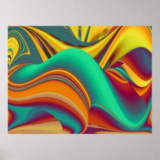 Póster Spring Summer Autumn Flowers Magic