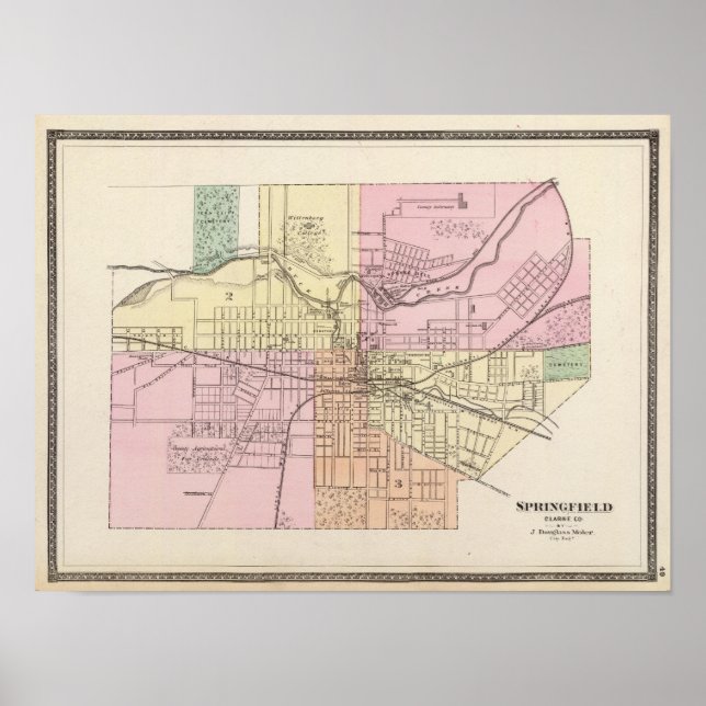 Póster Springfield, Ohio (Frente)