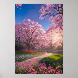 Póster Springtime Splendor durante Sunset