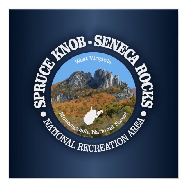 Póster Spruce Knob - Seneca Rocks NRA (Anverso)