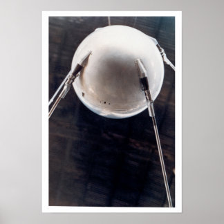 Póster Sputnik Satellite Soviet Union