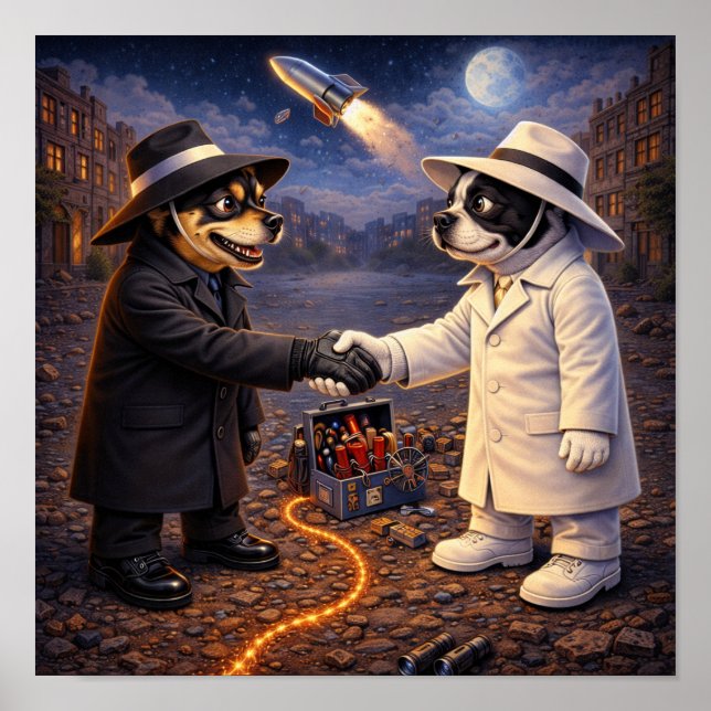 Póster "Spy vs. Spy" (2) (Frente)