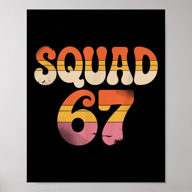 Póster Squad 67 Alpha Slang Gen 67th Number 67  (Frente)