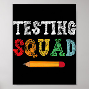 Póster Squad Costume Test Day Profesora Graciosa Escuela