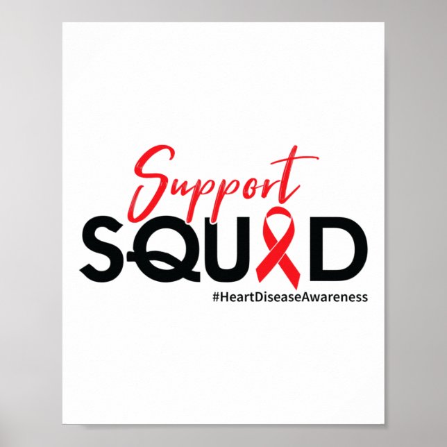 Póster Squad de apoyo - Conciencia sobre enfermedades car (Frente)