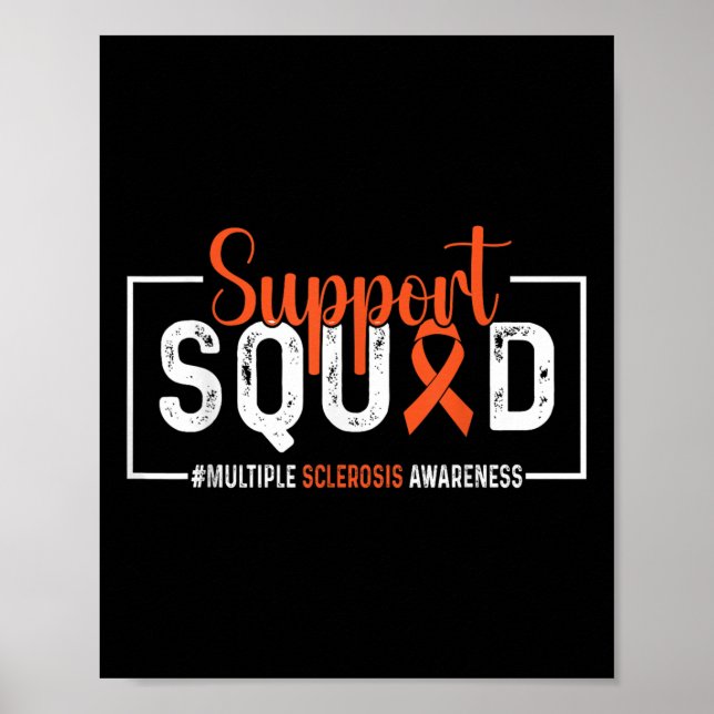 Póster Squad de apoyo Conciencia sobre esclerosis múltipl (Frente)