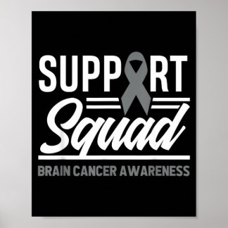 Póster Squad de Apoyo Tumor Cerebral Apoyo Cáncer Cerebra