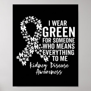 Póster Squad I Usa Verde Para Concienciación Sobre Enferm