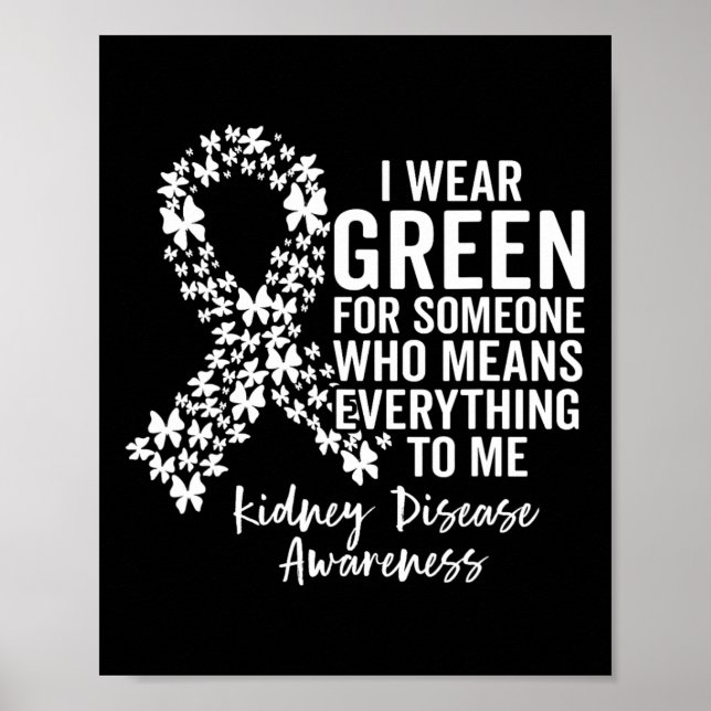 Póster Squad I Usa Verde Para Concienciación Sobre Enferm (Frente)