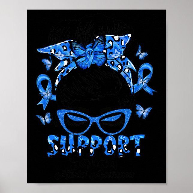 Póster Squad Messy Bun Ataxia Regalos de Conciencia (Frente)