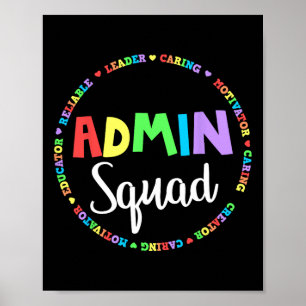 Póster Squad School Assistant Principal Creador Administr