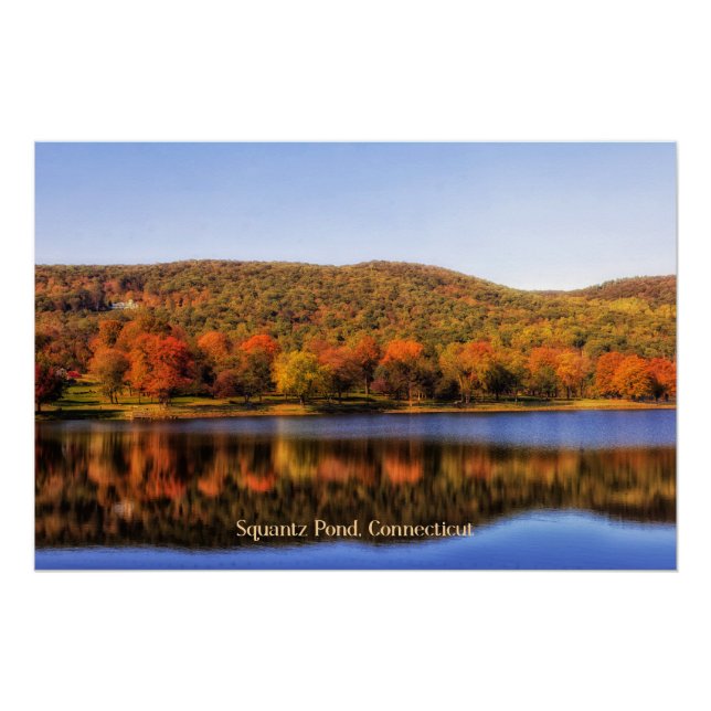 Póster Squantz Pond, Connecticut (Anverso)