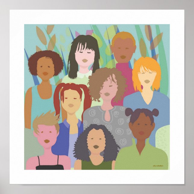 Póster square diversity women (Frente)
