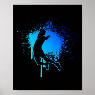 Póster Squash Badminton Badminton Player Shuttle