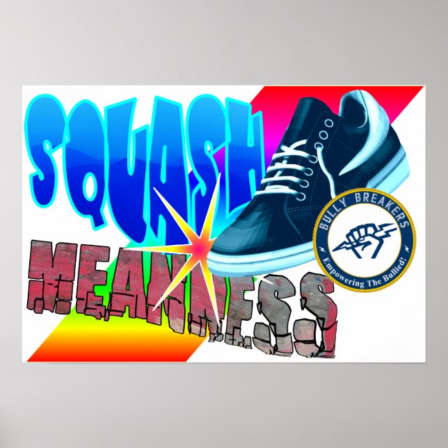 Póster Squash Meanness Anti-bullying Poster aula (Frente)