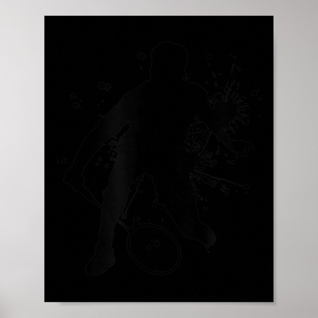 Póster Squash Womens Badminton Player Para Hombres (Frente)