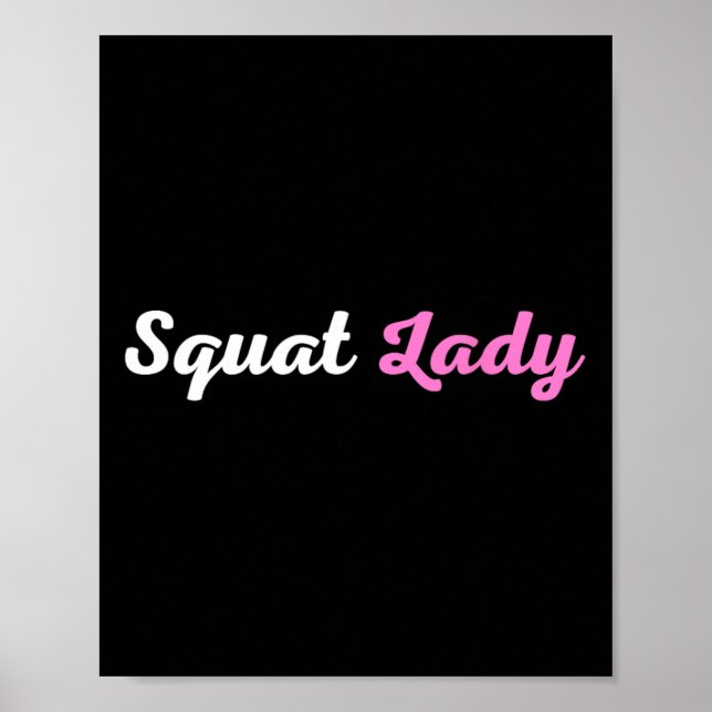 Póster Squat Lady (Frente)