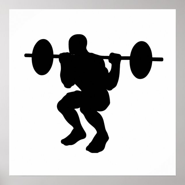 Póster Squat Silhouette (Frente)