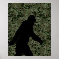 Squatchin por en camuflaje digital de olivos