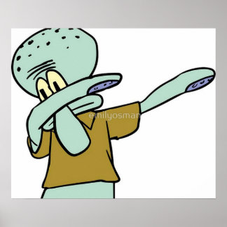 Póster Squidward Dab