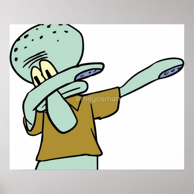 Póster Squidward Dab (Frente)