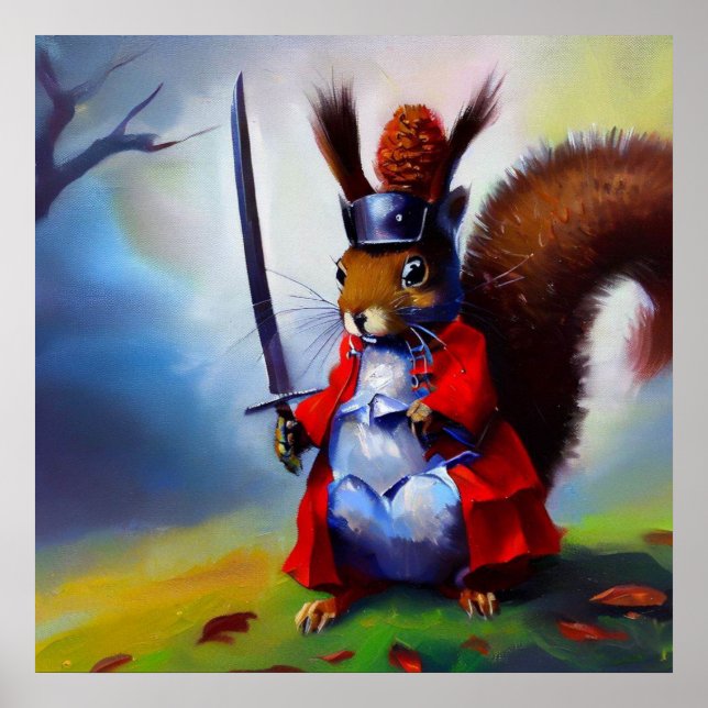 Póster Squirrel Samurai (Frente)