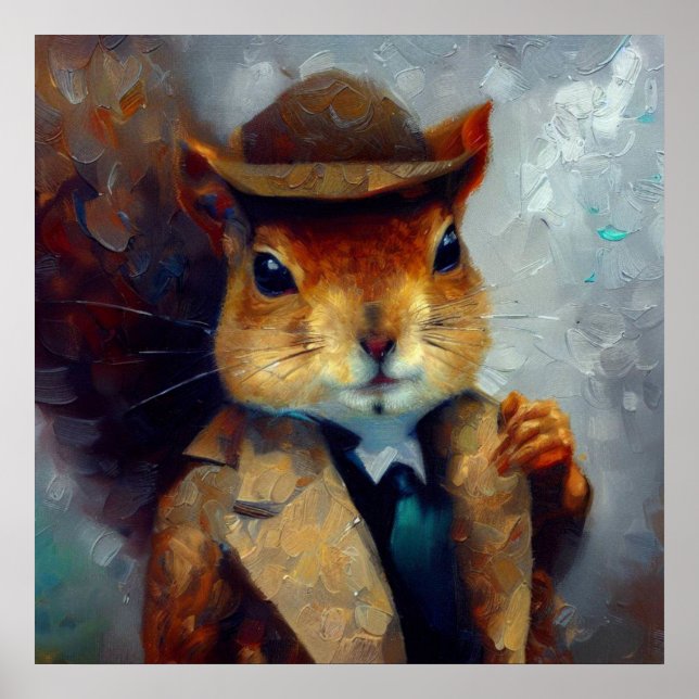 Póster Squirrel Sherlock Holmes (Frente)