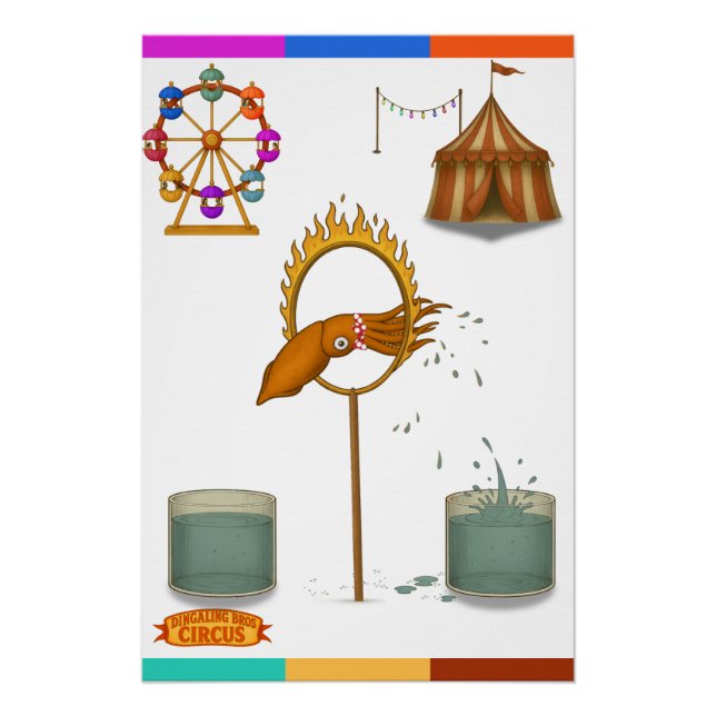 Póster Squirty squid (Anverso)