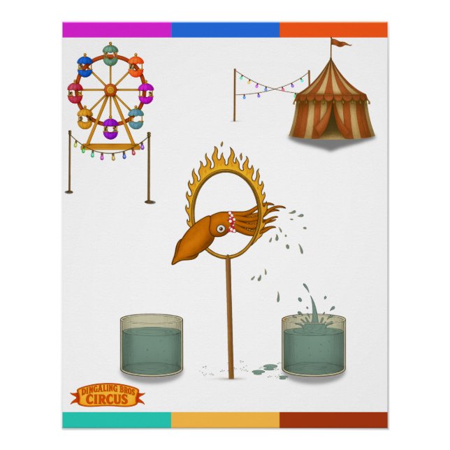 Póster Squirty squid (Anverso)