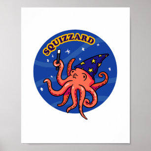 Póster Squizzard Funny Magic Animal Pun Poster
