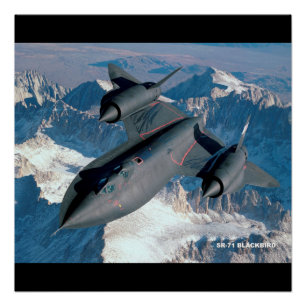 Póster SR-71 AVIACIÓN AVIACIÓN AVIÓN AÉREO BLACKBIRD Post